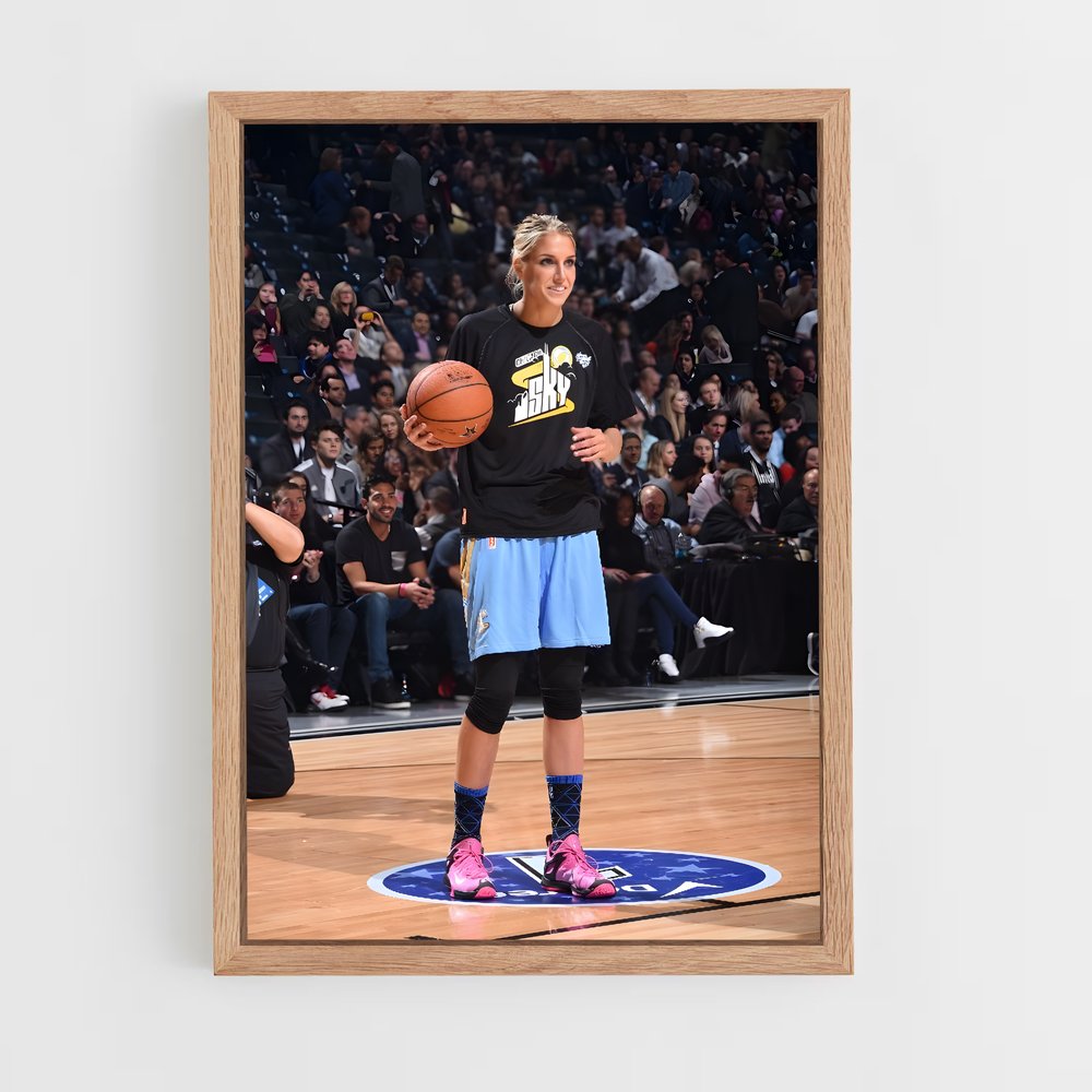 Poster En Action avec Elena – affiche Basketball (vue 4)